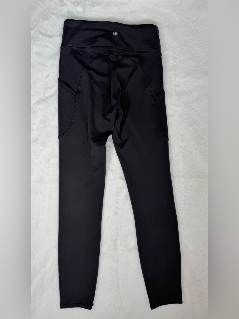 Lululemon Black Pocket Leggings Women’s Size 4? 26” Inseam Size Tag Missing